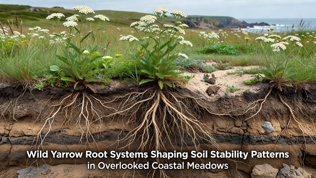 How Wild Yarrow Root Systems Shape Soil Stability Patterns in Overlooked Coastal Meadows